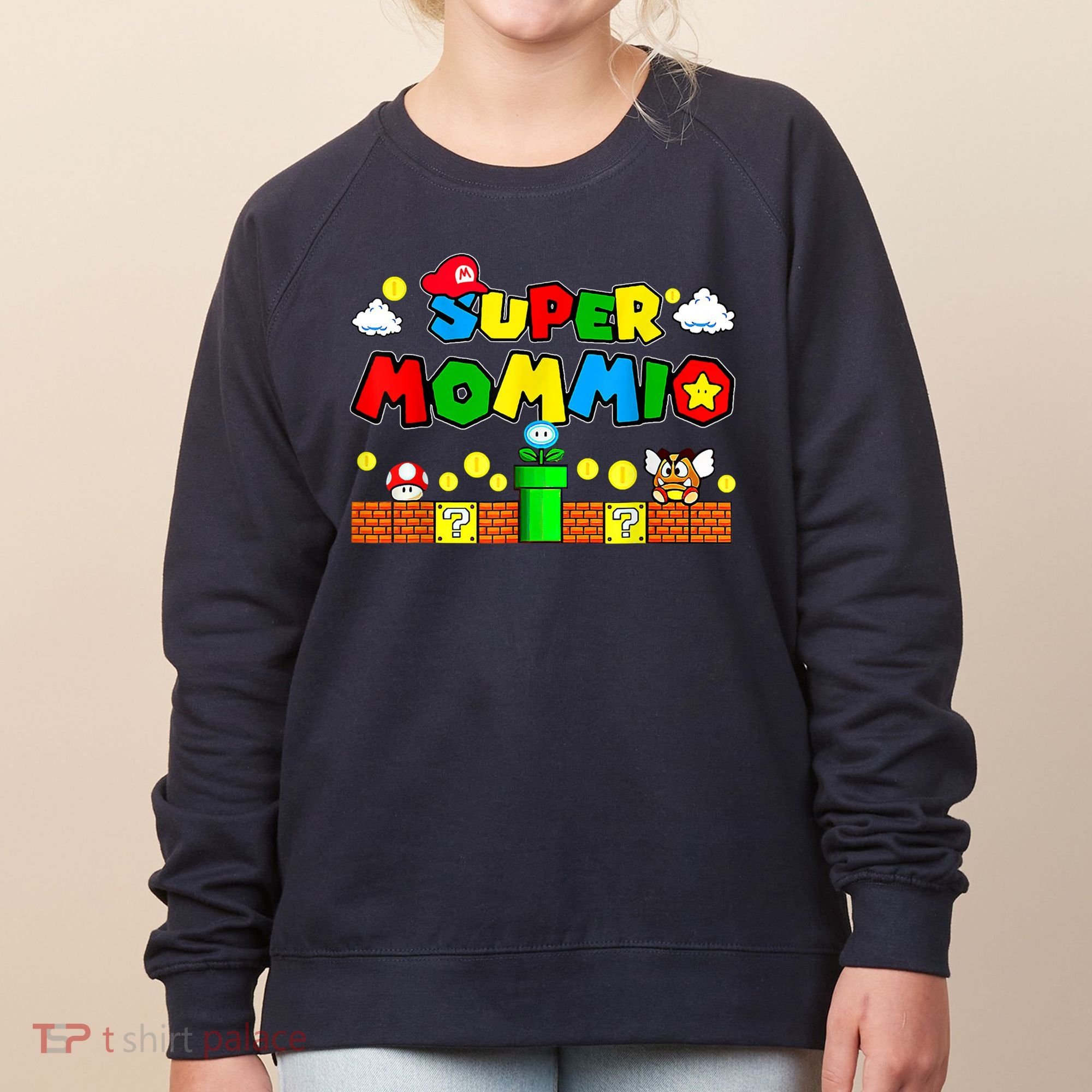 Funny Super Mommio Mothers Video Game Lovers Women's Sweatshirt