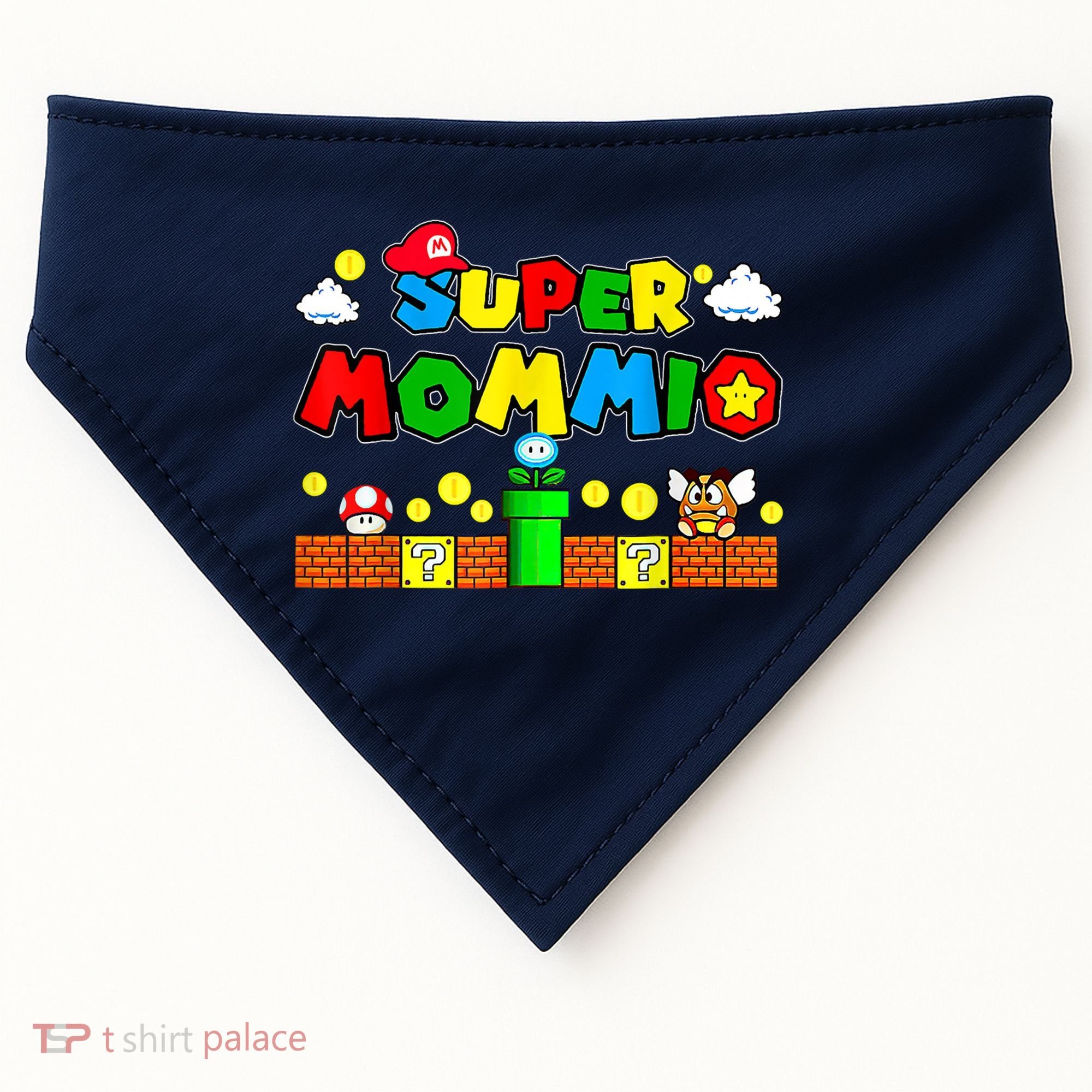 Funny Super Mommio Mothers Video Game Lovers USA-Made Doggie Bandana