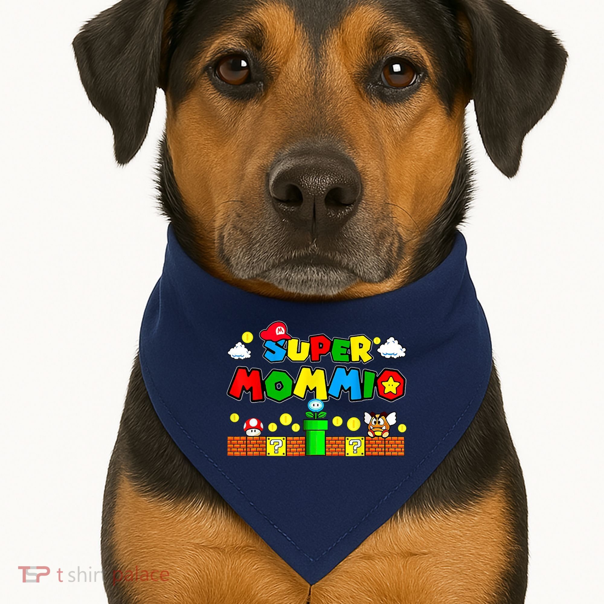 Funny Super Mommio Mothers Video Game Lovers USA-Made Doggie Bandana