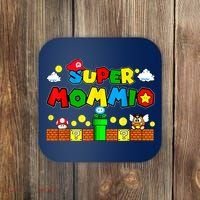 Funny Super Mommio Mothers Video Game Lovers Coaster thumb 0
