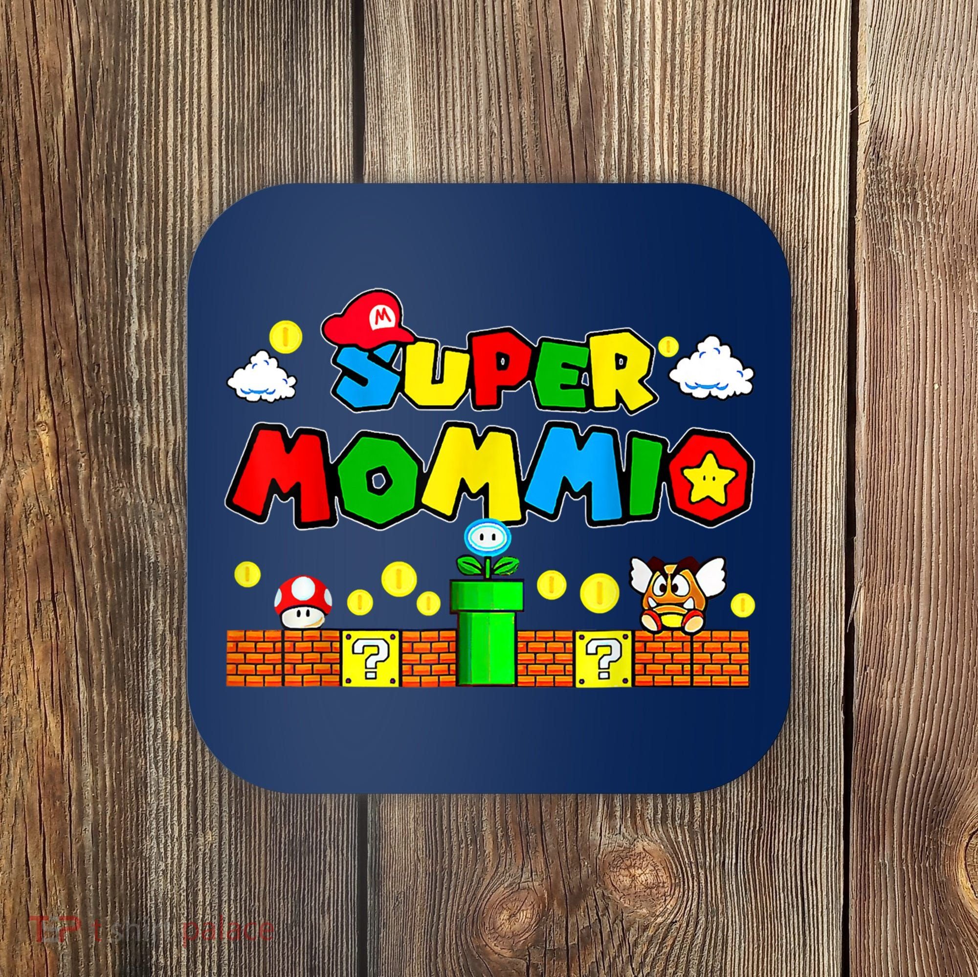 Funny Super Mommio Mothers Video Game Lovers Coaster
