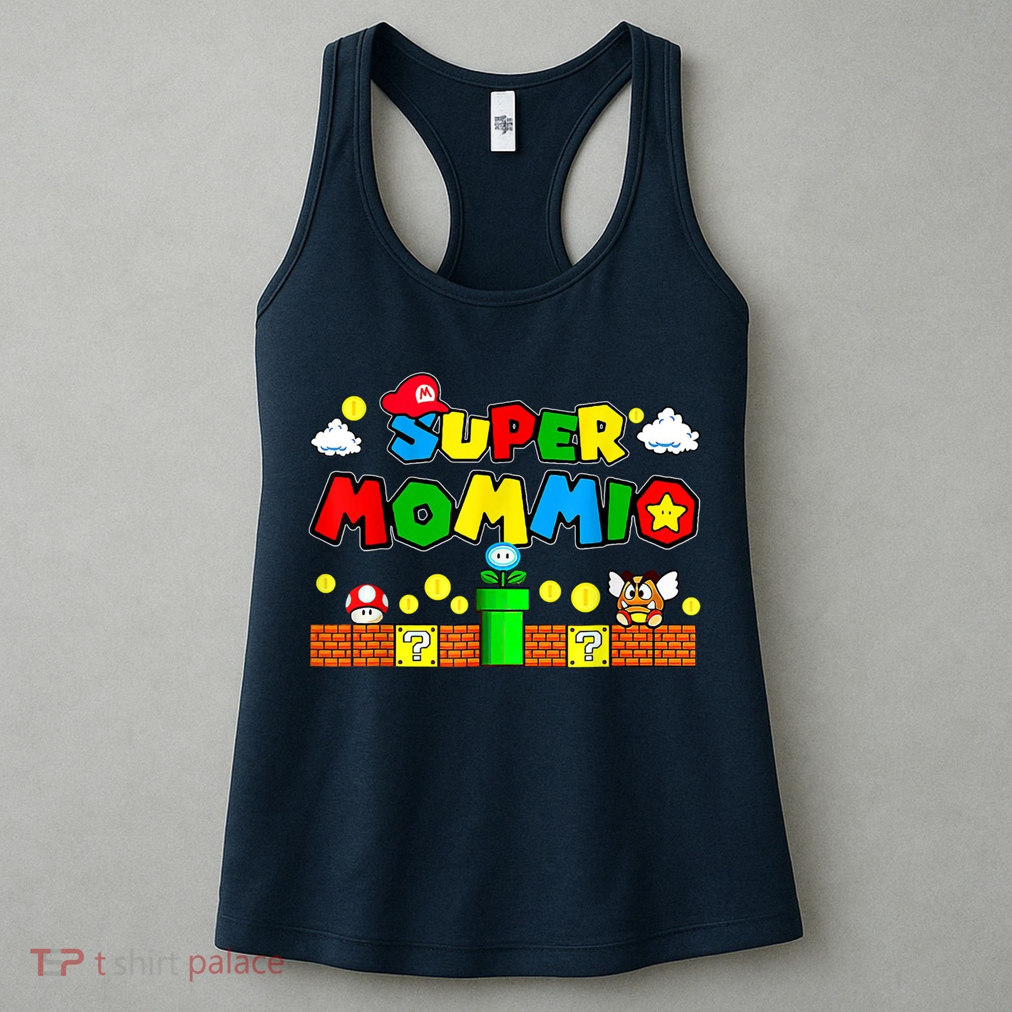 Funny Super Mommio Mothers Video Game Lovers Women's Tank Top