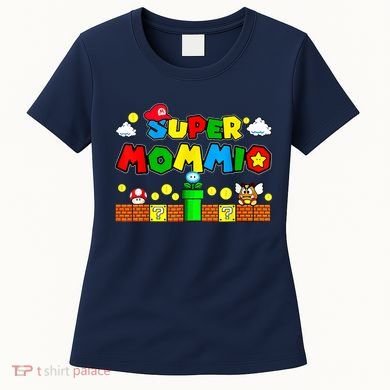 Funny Super Mommio Mothers Video Game Lovers Women's T-Shirt