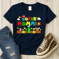 Funny Super Mommio Mothers Video Game Lovers Women's T-Shirt thumb 3