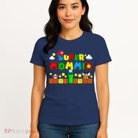 Funny Super Mommio Mothers Video Game Lovers Women's T-Shirt thumb 4