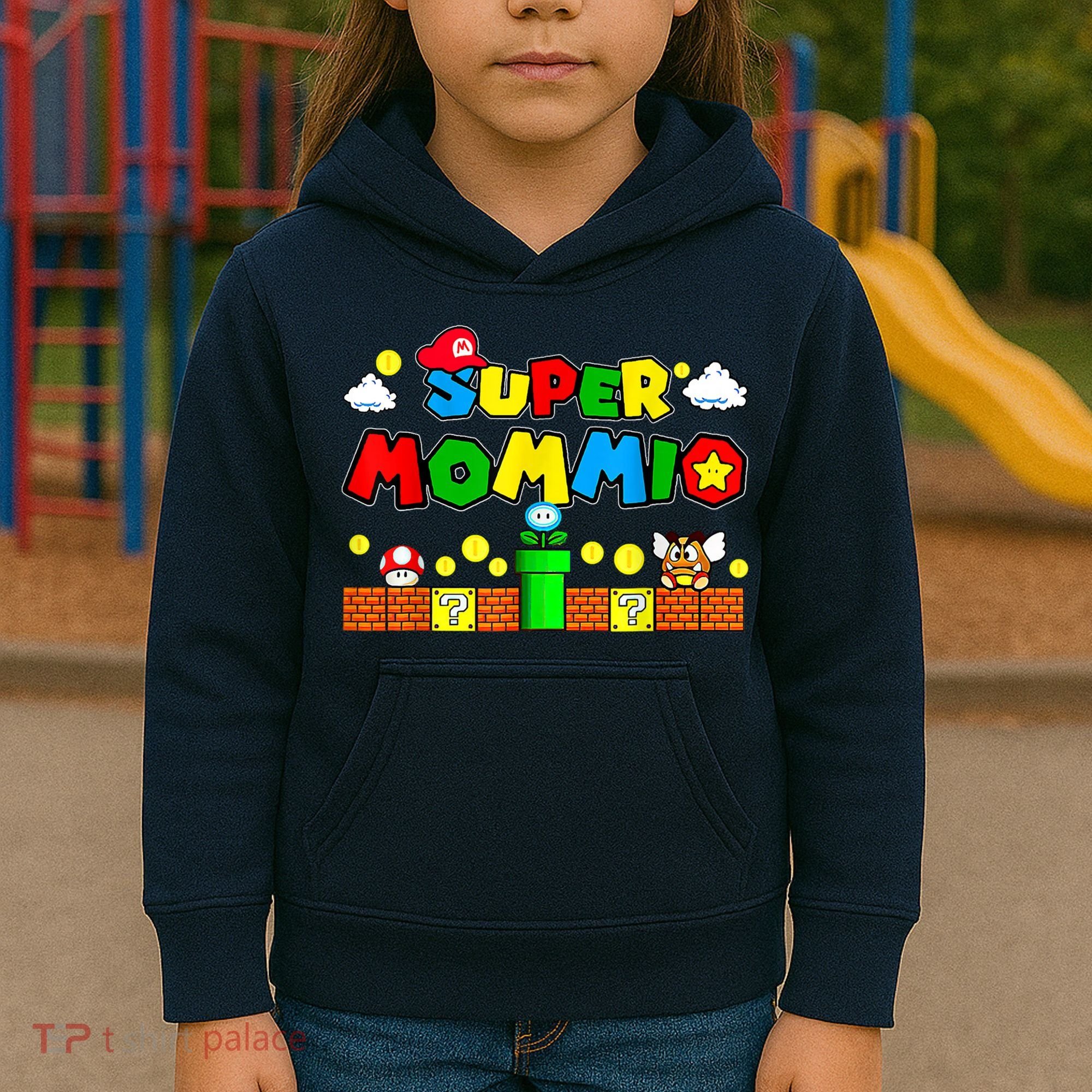 Funny Super Mommio Mothers Video Game Lovers Kids Hoodie