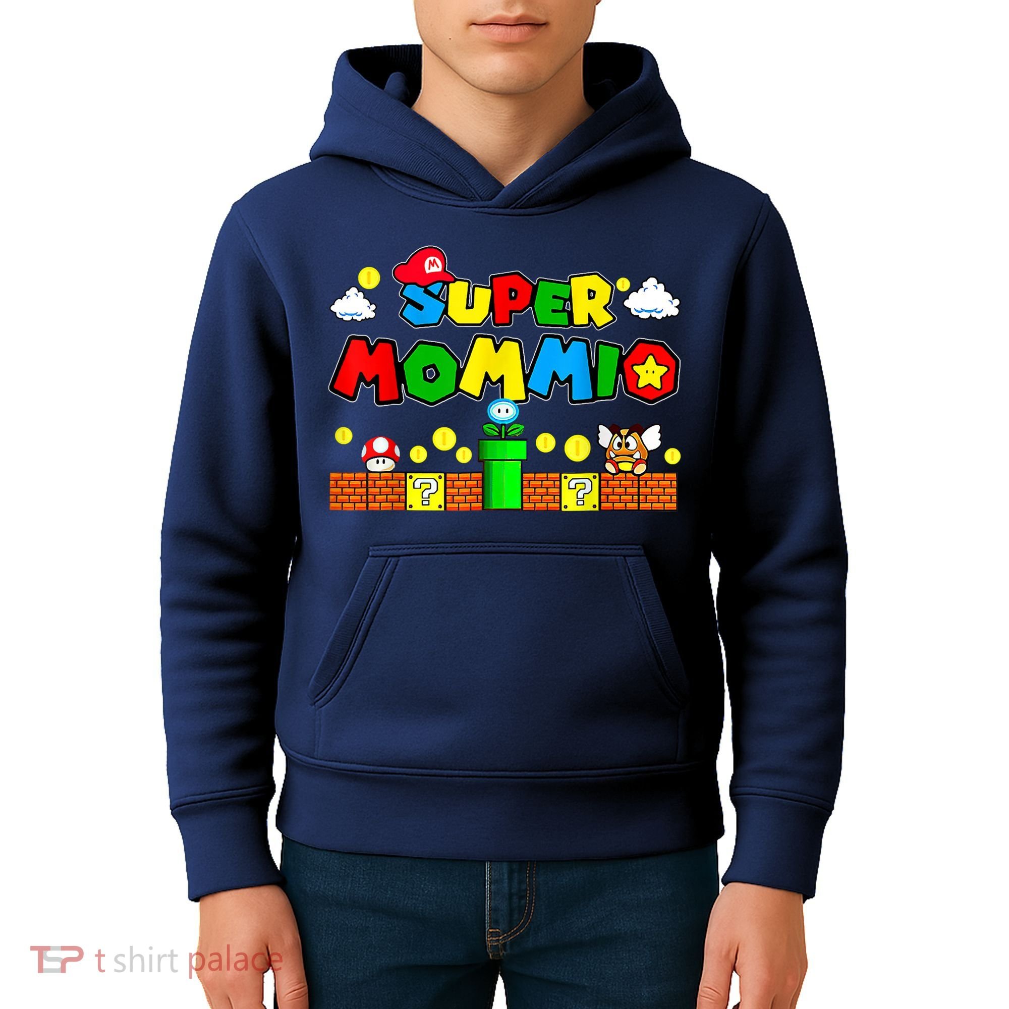 Funny Super Mommio Mothers Video Game Lovers Kids Hoodie