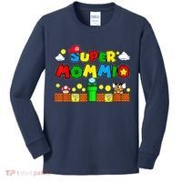 Funny Super Mommio Mothers Video Game Lovers Kids Long Sleeve Shirt thumb 0