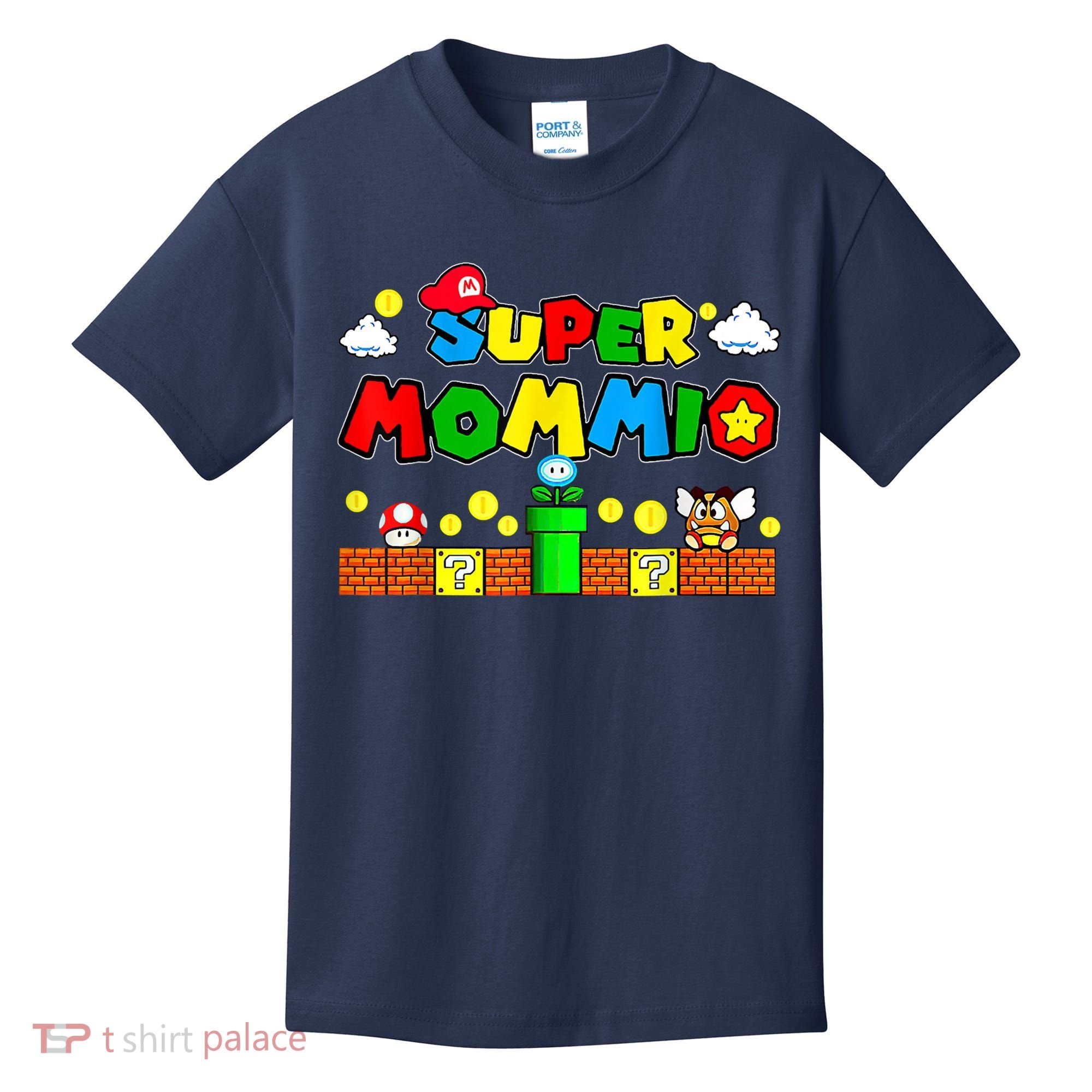 Funny Super Mommio Mothers Video Game Lovers Kids T-Shirt