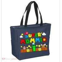 Funny Super Mommio Mothers Video Game Lovers Tote Bag thumb 2