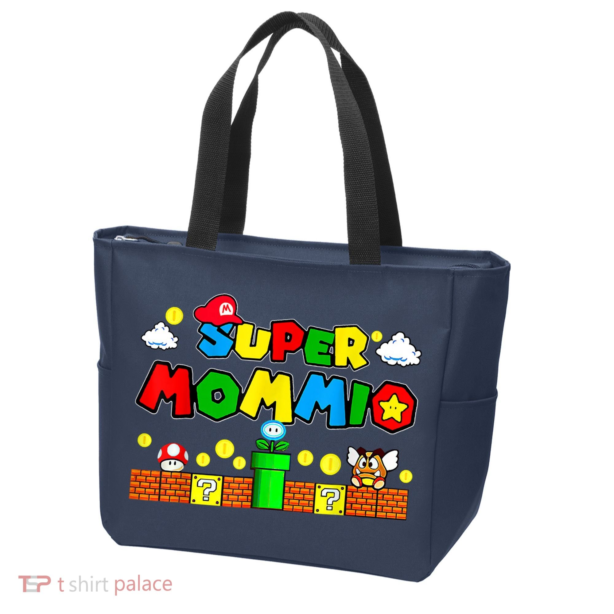 Funny Super Mommio Mothers Video Game Lovers Tote Bag