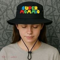 Funny Super Mommio Video Game Lover Mothers Day Bucket Hat thumb 3