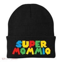Funny Super Mommio Video Game Lover Mothers Day Beanie thumb 0