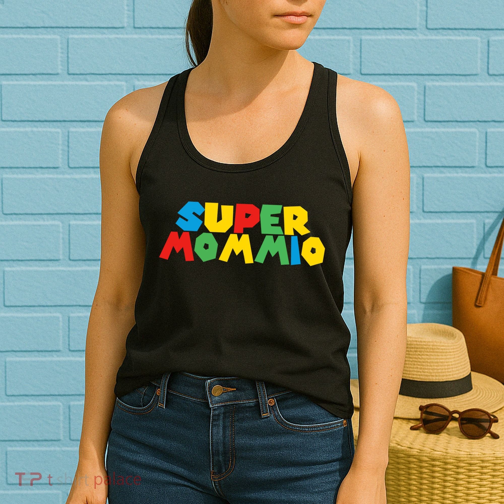 Funny Super Mommio Video Game Lover Mothers Day Women's Tank Top