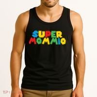 Funny Super Mommio Video Game Lover Mothers Day Tank Top thumb 3