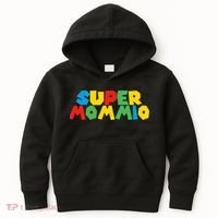 Funny Super Mommio Video Game Lover Mothers Day Kids Hoodie thumb 0