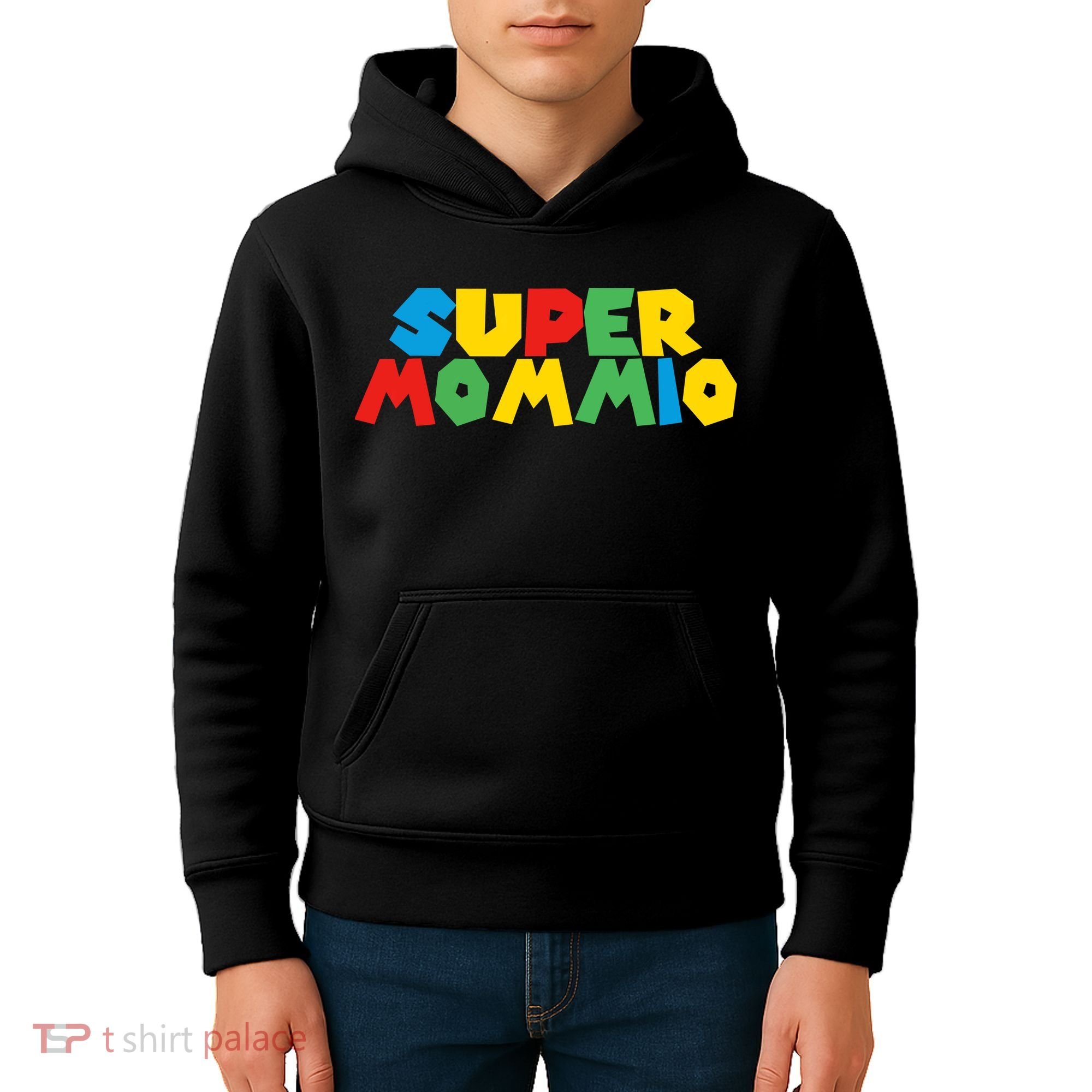 Funny Super Mommio Video Game Lover Mothers Day Kids Hoodie