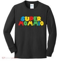 Funny Super Mommio Video Game Lover Mothers Day Kids Long Sleeve Shirt thumb 0