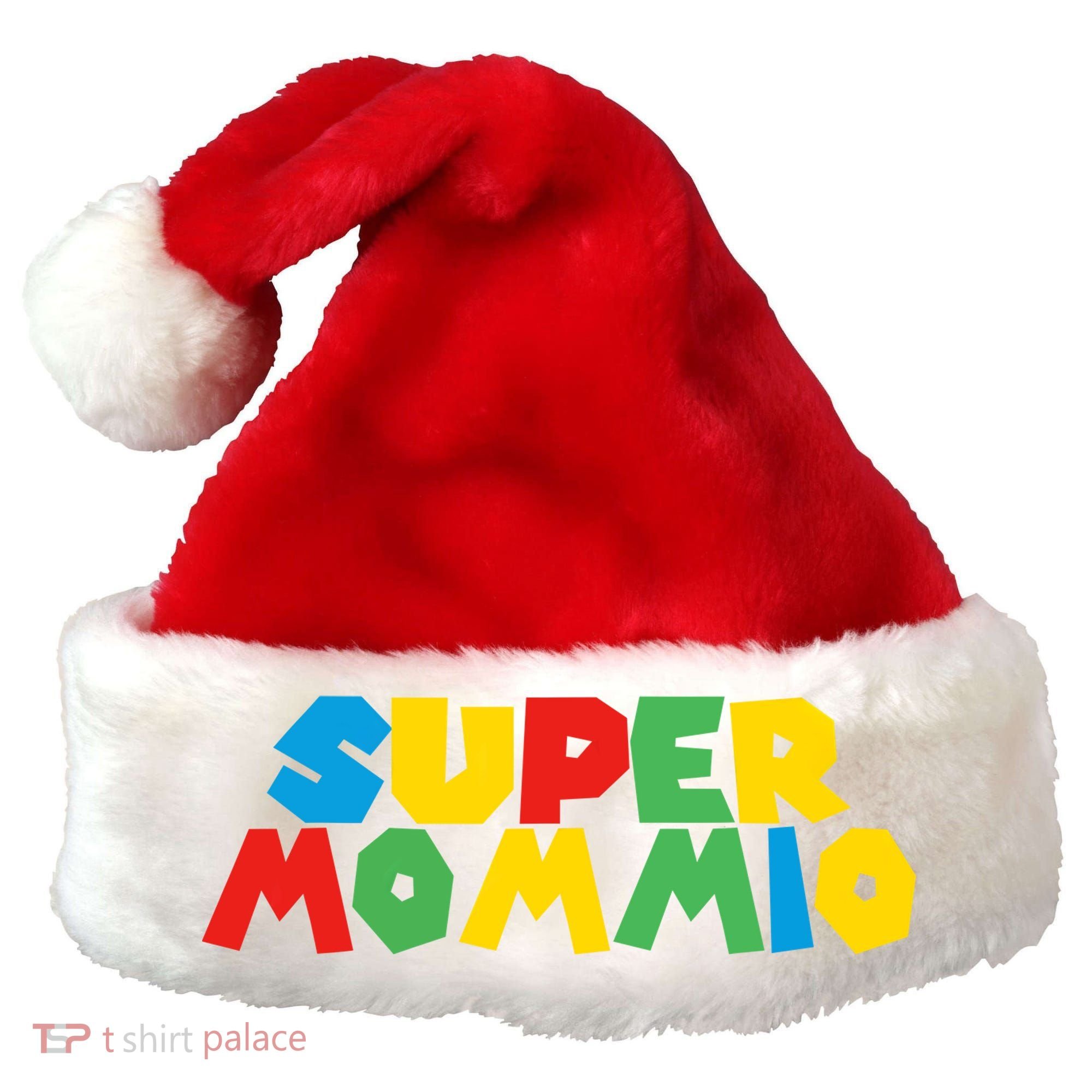 Funny Super Mommio Video Game Lover Mothers Day Santa Hat
