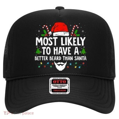 Funny Santa Most Likely To Have A Better Beard Than Santa Hat