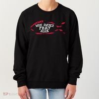 Fish Symbol Meaningful Gift Christian Gift Make America Pray Again Gift Women's Sweatshirt thumb 0