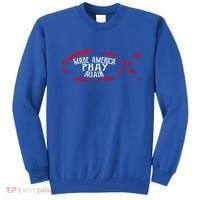 Fish Symbol Meaningful Gift Christian Gift Make America Pray Again Gift Sweatshirt thumb 0