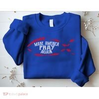 Fish Symbol Meaningful Gift Christian Gift Make America Pray Again Gift Sweatshirt thumb 2