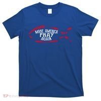 Fish Symbol Meaningful Gift Christian Gift Make America Pray Again Gift T-Shirt thumb 0