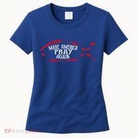 Fish Symbol Meaningful Gift Christian Gift Make America Pray Again Gift Women's T-Shirt thumb 0