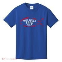 Fish Symbol Meaningful Gift Christian Gift Make America Pray Again Gift Kids T-Shirt thumb 0