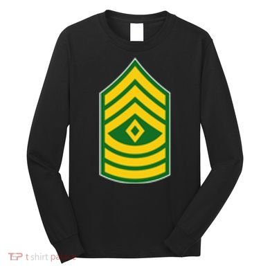 First Sergeant Military Badge Long Sleeve Shirt