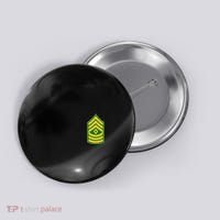 First Sergeant Military Badge Button thumb 0