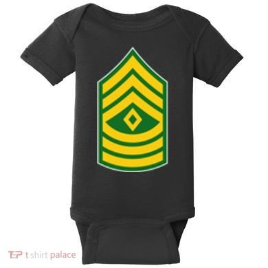 First Sergeant Military Badge Baby Bodysuit