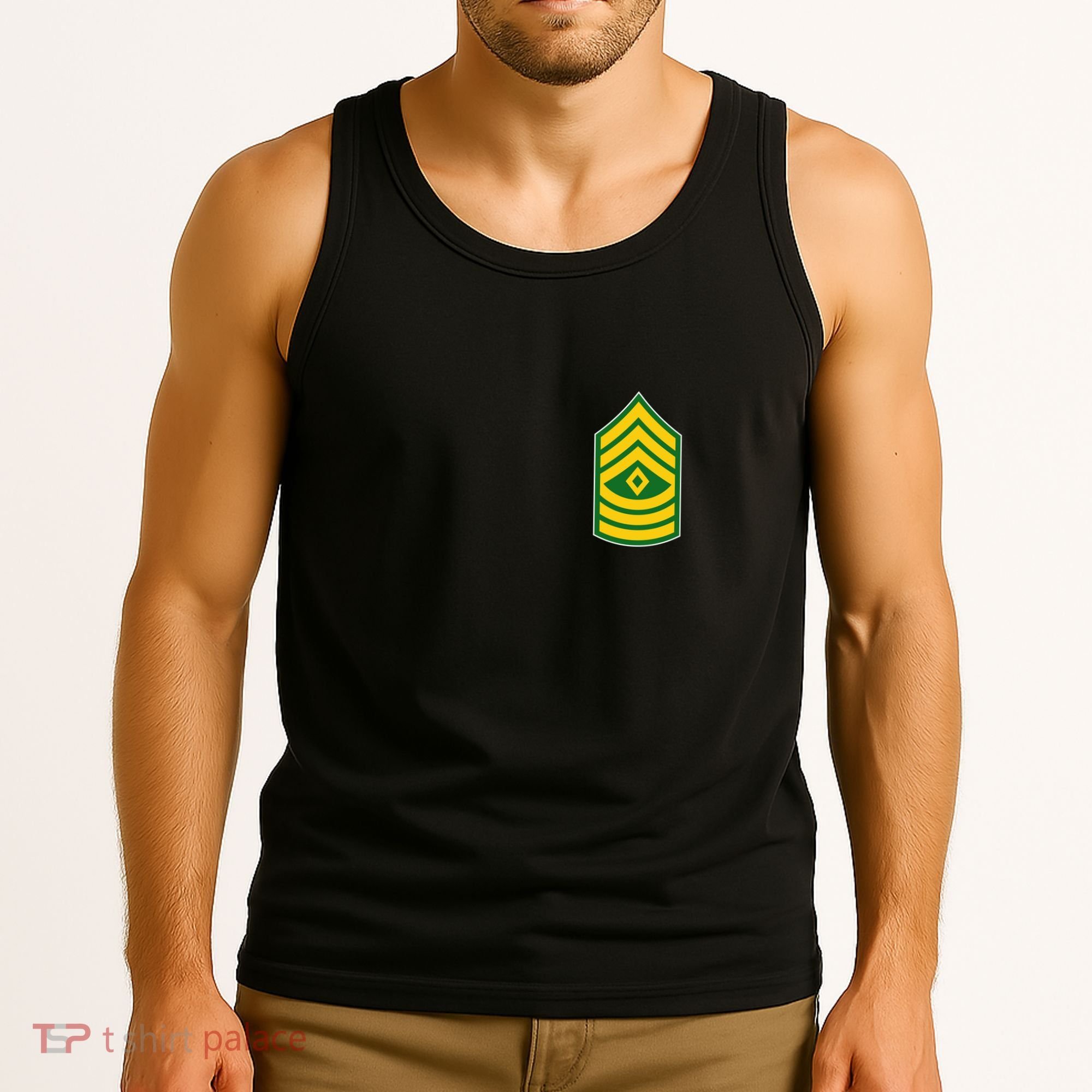 First Sergeant Military Badge Tank Top