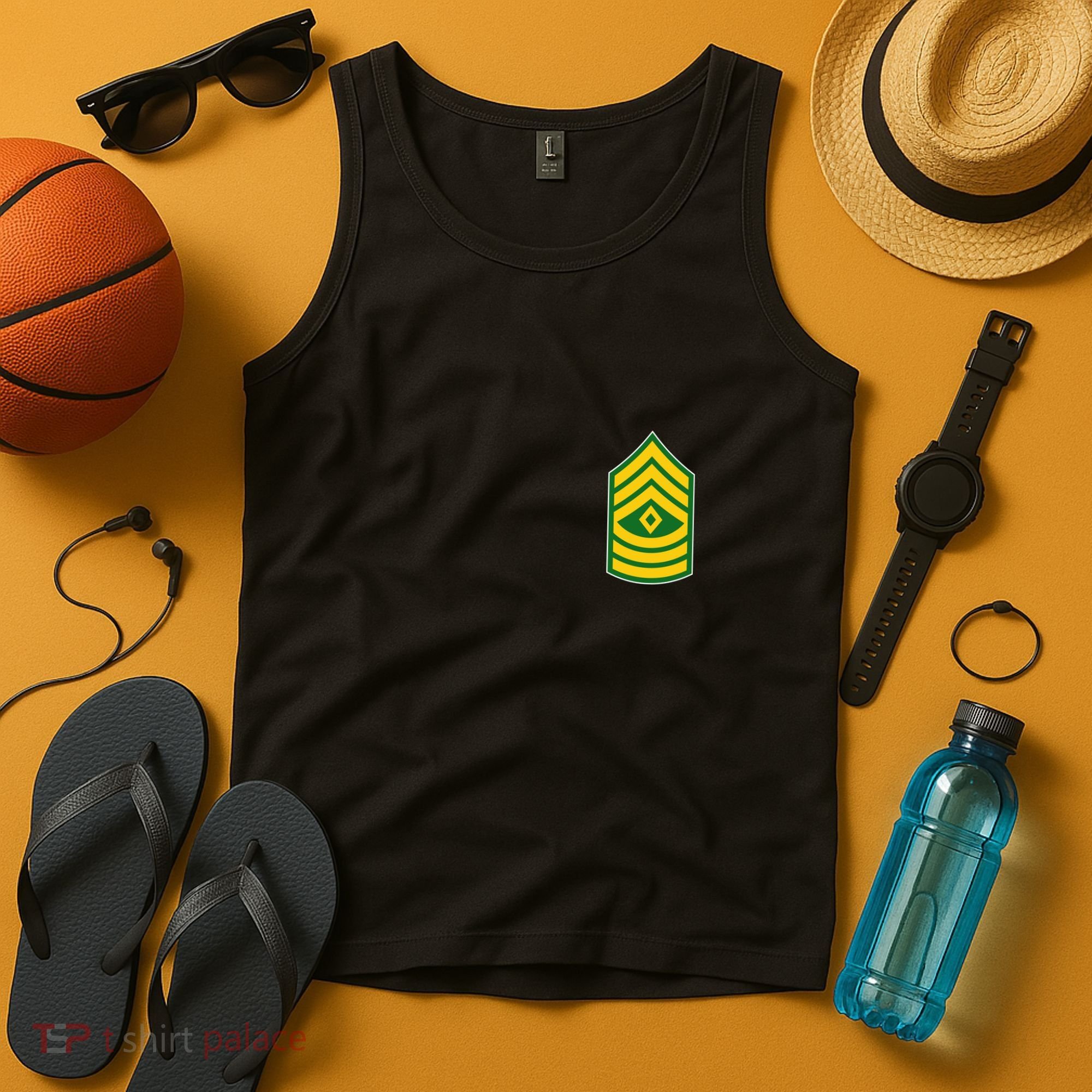 First Sergeant Military Badge Tank Top
