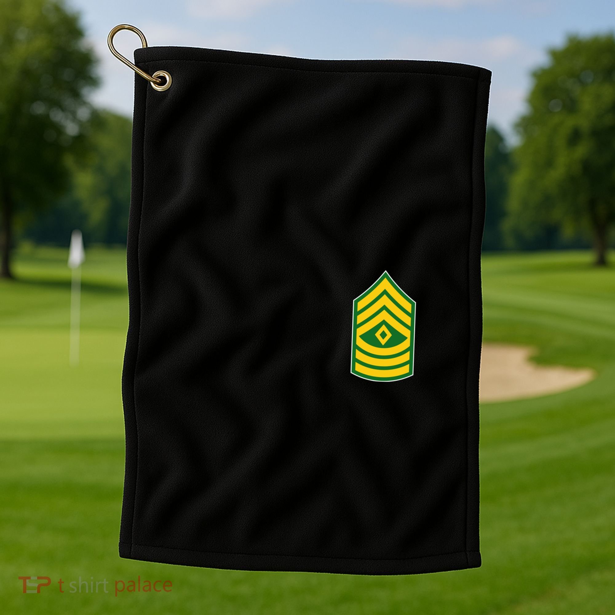 First Sergeant Military Badge Golf Towel