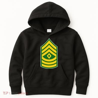 First Sergeant Military Badge Kids Hoodie
