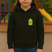 First Sergeant Military Badge Kids Hoodie thumb 3