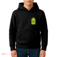 First Sergeant Military Badge Kids Hoodie thumb 4