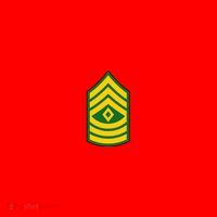 First Sergeant Military Badge Santa Hat thumb 1
