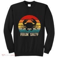 Feelin Salty Maryland Crab Sunset Graphic Sweatshirt thumb 0