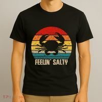 Feelin Salty Maryland Crab Sunset Graphic T-Shirt thumb 3