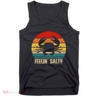 Feelin Salty Maryland Crab Sunset Graphic Tank Top thumb 0