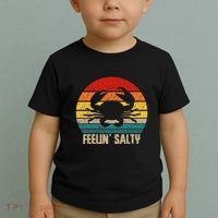 Feelin Salty Maryland Crab Sunset Graphic Toddler T-Shirt thumb 2