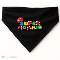 Funny Super Mommio Mother's Day Gamer USA-Made Doggie Bandana thumb 0