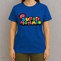 Funny Super Mommio Mother's Day Gamer T-Shirt thumb 4