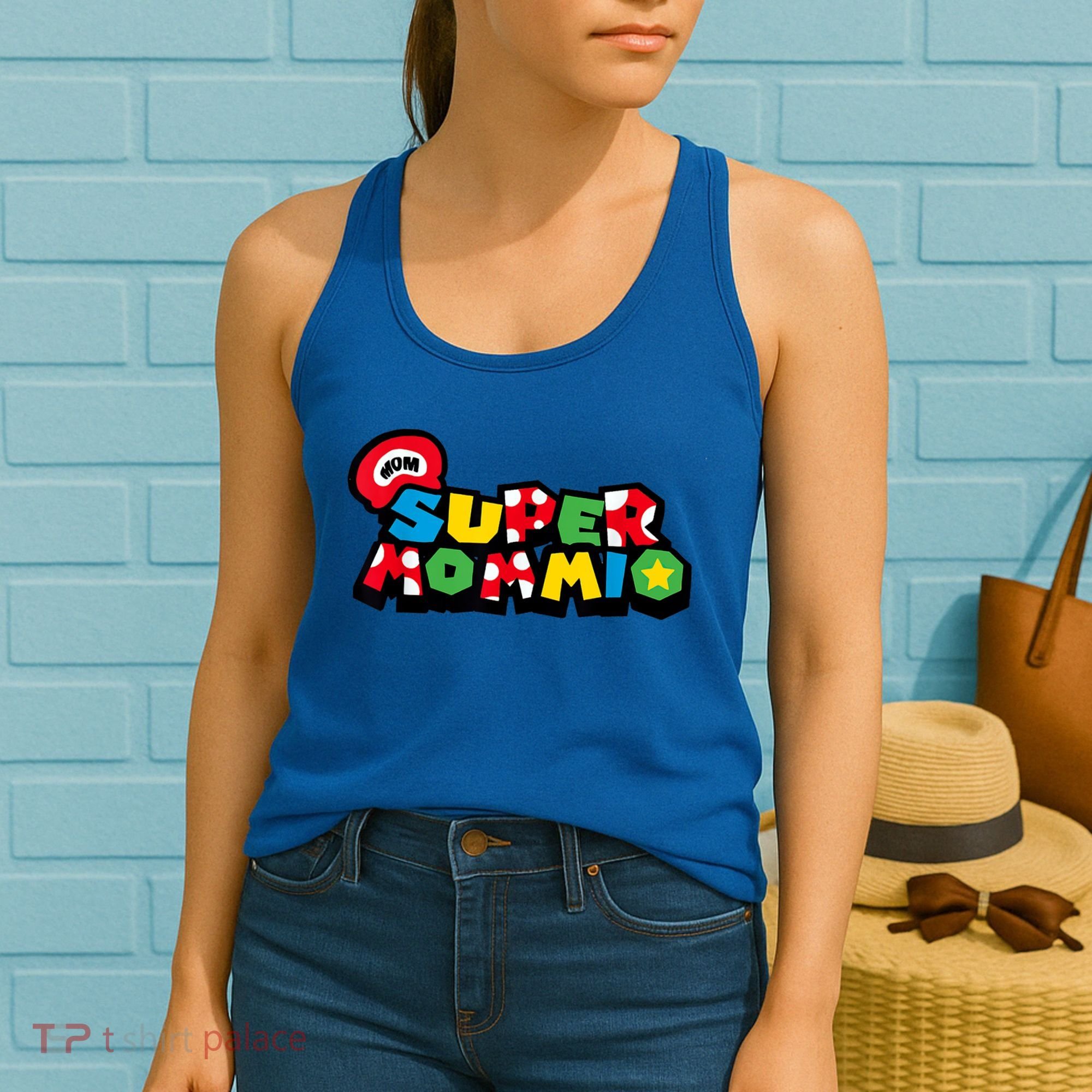 Funny Super Mommio Mother's Day Gamer Women's Tank Top