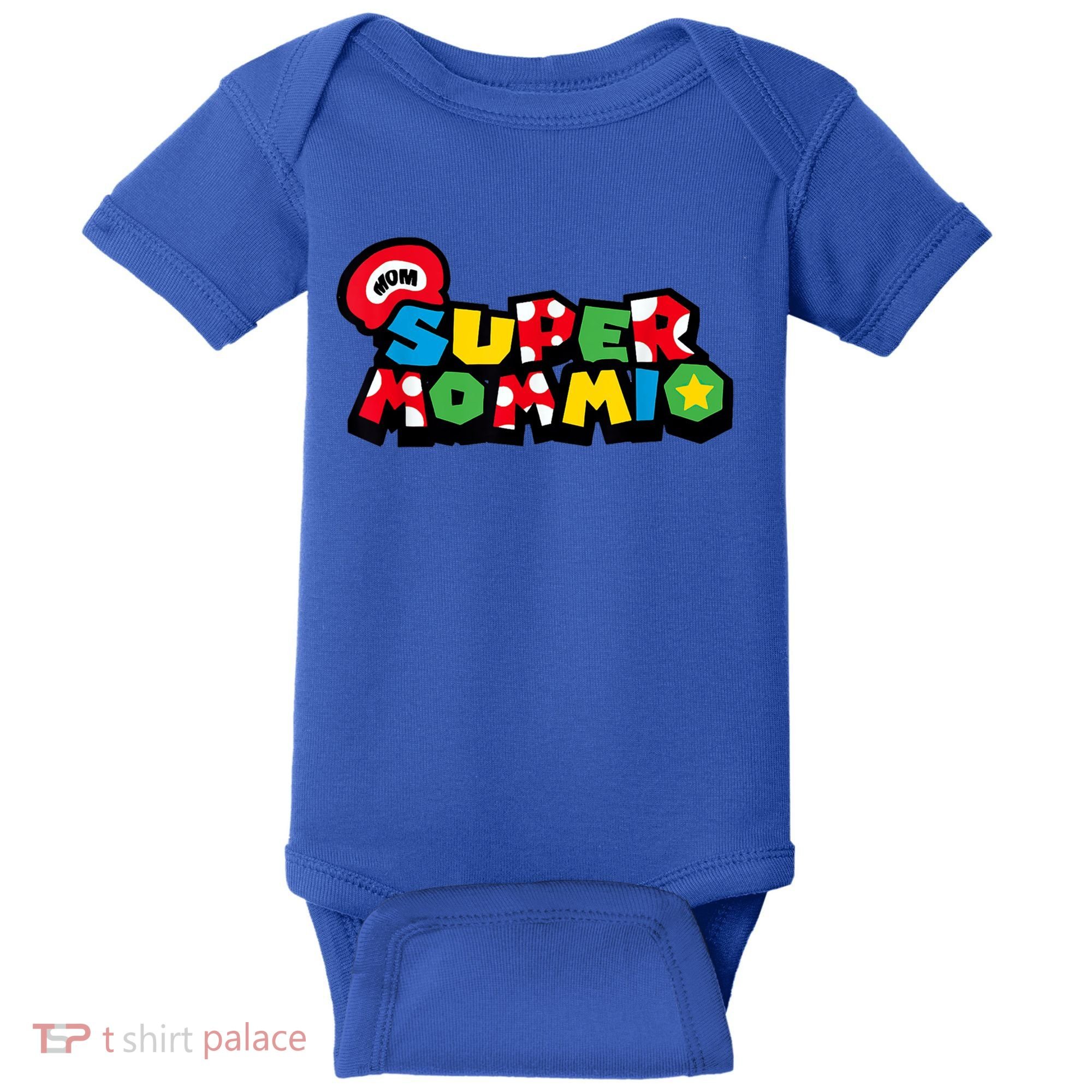 Funny Super Mommio Mother's Day Gamer Baby Bodysuit