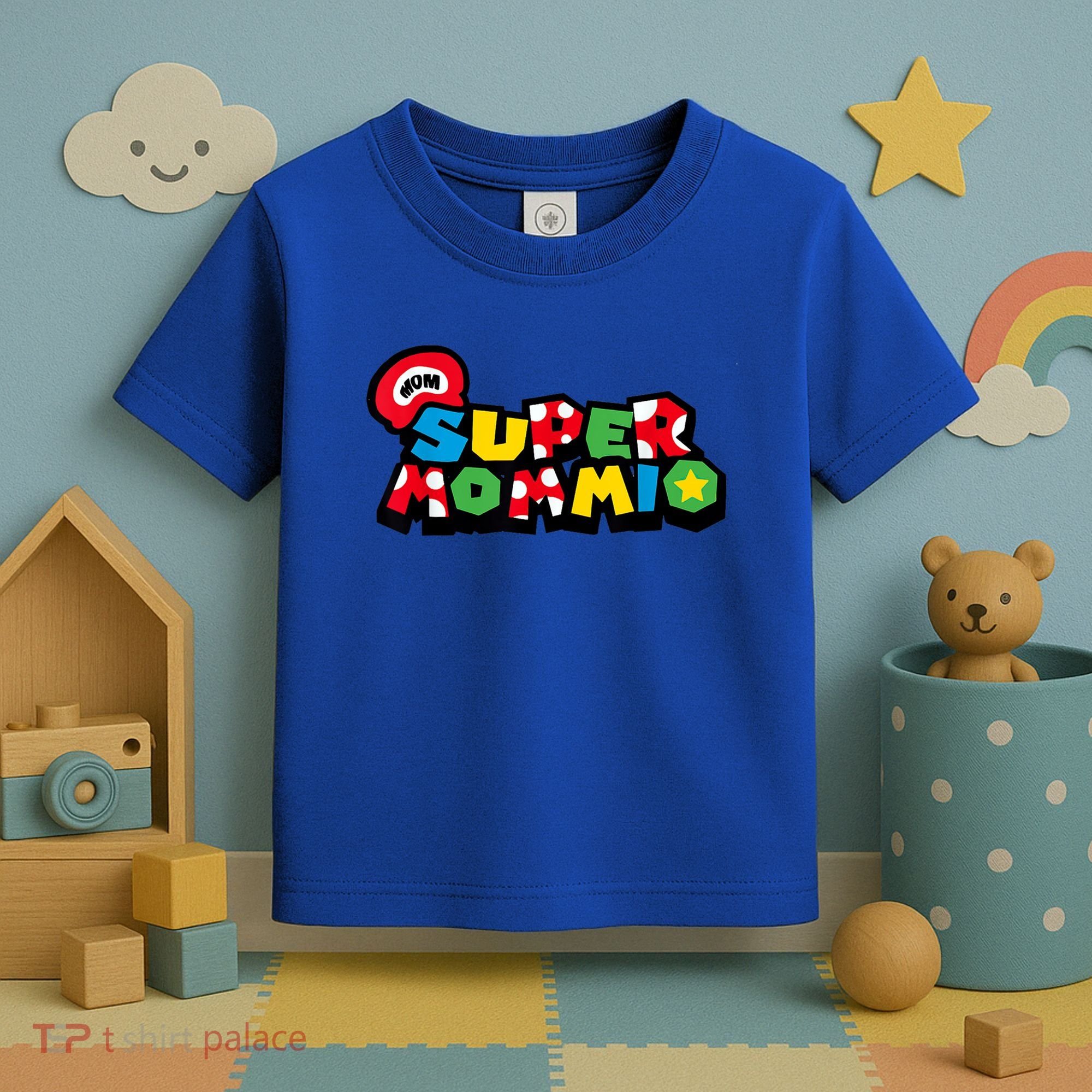Funny Super Mommio Mother's Day Gamer Toddler T-Shirt