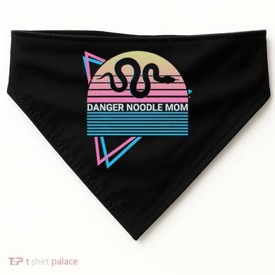 Funny Snake Mom Meme Danger Noodle Mom USA-Made Doggie Bandana